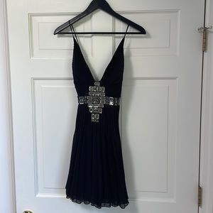 Black Just Cavalli mini dress.